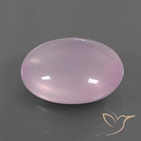 Quartz rose Rose clair naturelle ovale, 22.00 ct, Transparent / Translucide