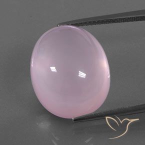 21.10ct Naturel Rose cerise léger Quartz Rose, ovale, Transparent / Translucide
