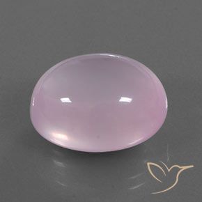 Quartz rose Rose cerise léger naturelle ovale, 21.10 ct, Transparent / Translucide