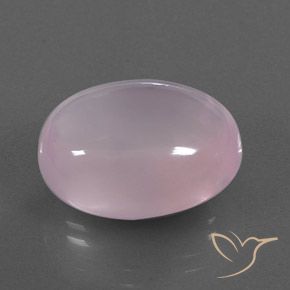 Quartz rose Rose bubblegum naturelle ovale, 22.00 ct, Transparent / Translucide