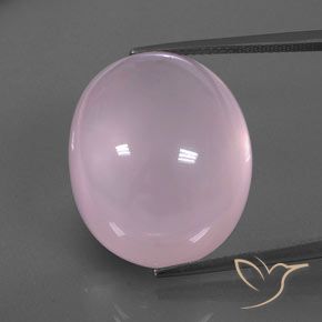 39.08ct Naturel Rose clair Quartz Rose, ovale, Transparent / Translucide