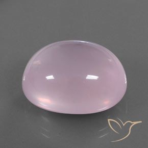 Quartz rose Rose clair naturelle ovale, 39.08 ct, Transparent / Translucide