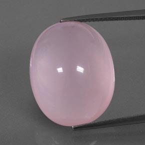 Quartz rose rose naturelle transparent, 25,09 ct, transparent / translucide