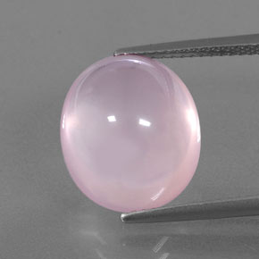 Quartz rose rose naturelle transparent, 10,30 ct, transparent / translucide