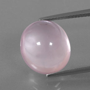 Quartz rose rose naturelle transparent, 10,04 ct, transparent / translucide