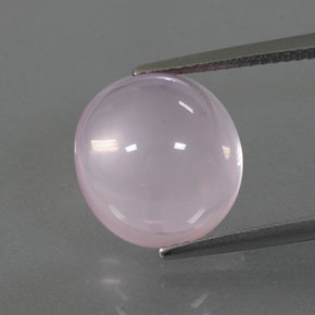 Quartz rose rose naturelle transparent, 8,47 ct, transparent / translucide