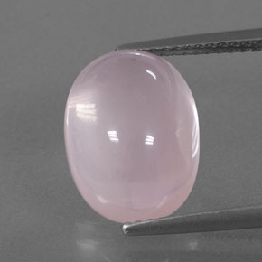 Quartz rose rose naturelle transparent, 6,75 ct, transparent / translucide