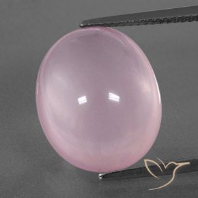 15.30ct Naturel Rose Quartz Rose, ovale, Transparent / Translucide