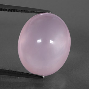 Quartz rose rose naturelle transparent, 13,84 ct, transparent / translucide
