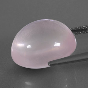 Quartz rose rose naturelle transparent, 12,53 ct, transparent / translucide
