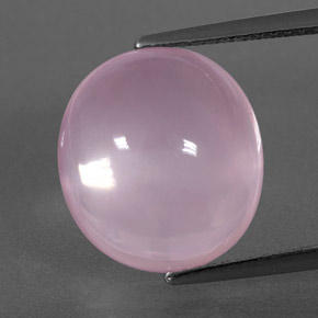 Quartz rose rose naturelle transparent, 8,89 ct, transparent / translucide