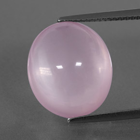Quartz rose rose naturelle transparent, 12,75 ct, transparent / translucide