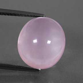 Quartz rose rose naturelle transparent, 8,04 ct, transparent / translucide