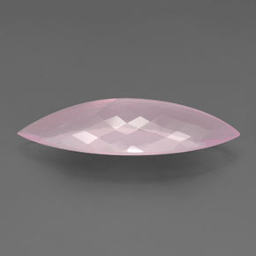 Quartz rose rose naturelle marquise, 26,62 ct, transparent