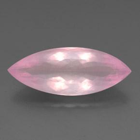 Quartz rose rose naturelle marquise, 25,46 ct, transparent