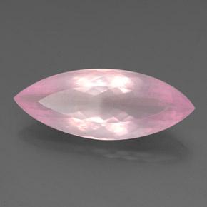 Quartz rose rose naturelle marquise, 25,46 ct, transparent
