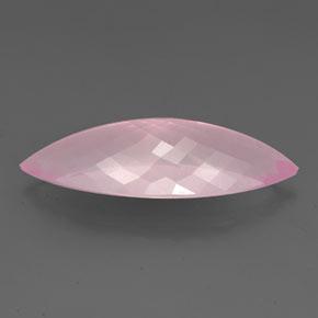 Quartz rose rose naturelle marquise, 25,46 ct, transparent