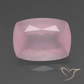 34.92ct Naturel Rose Quartz Rose, Coussin, Transparent
