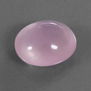 Quartz rose rose naturelle coupe ovale, 16,60 ct, transparent