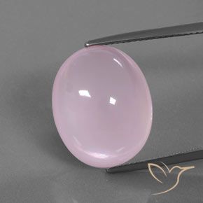 16.64ct Naturel Rose bubblegum Quartz Rose, ovale, Transparent