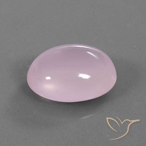 Quartz rose Rose bubblegum naturelle ovale, 16.64 ct, Transparent