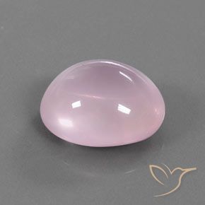 Quartz rose Rose clair naturelle ovale, 18.82 ct, Transparent