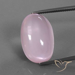 18.72ct Naturel Rose clair Quartz Rose, ovale, Transparent