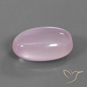 Quartz rose Rose clair naturelle ovale, 18.72 ct, Transparent