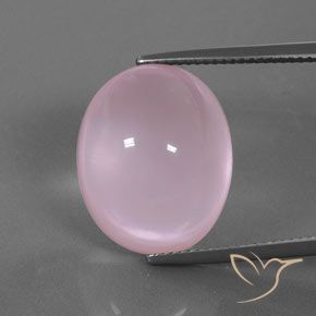 18.44ct Naturel Rose moyen Quartz Rose, ovale, Transparent