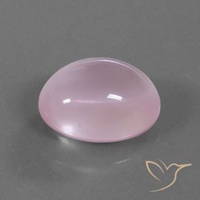 Quartz rose Rose moyen naturelle ovale, 18.44 ct, Transparent