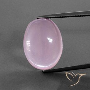 15.43ct Naturel Rose cerise léger Quartz Rose, ovale, Transparent