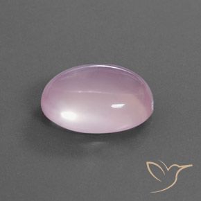 Quartz rose Rose cerise léger naturelle ovale, 15.43 ct, Transparent