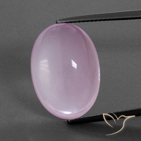 16.19ct Naturel Rose cerise léger Quartz Rose, ovale, Transparent