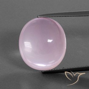 19.21ct Naturel Rose clair Quartz Rose, ovale, Transparent