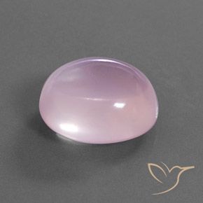 Quartz rose Rose clair naturelle ovale, 19.21 ct, Transparent