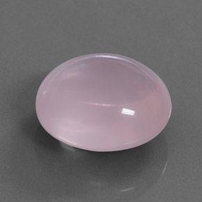 Quartz Rose Rose naturelle Coupe ovale, 28.86 ct, Transparent