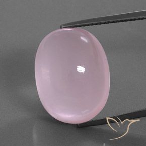 24.95ct Naturel Rose clair Quartz Rose, ovale, Transparent
