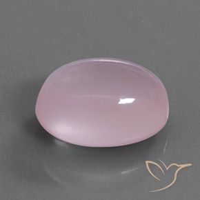 Quartz rose Rose clair naturelle ovale, 24.95 ct, Transparent
