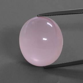 Quartz rose rose naturelle transparent, 24,19 ct, transparent / translucide
