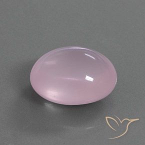 Quartz rose Rose moyen naturelle ovale, 17.81 ct, Transparent