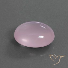 Quartz rose Rose naturelle ovale, 16.18 ct, Transparent