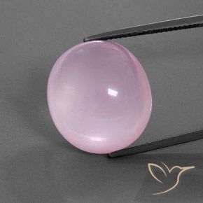 27.63ct Naturel Rose clair Quartz Rose, ovale, Transparent / Translucide