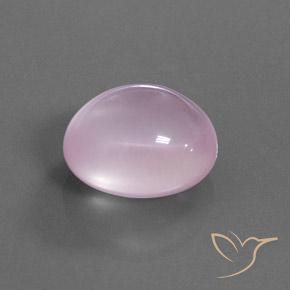 Quartz rose Rose clair naturelle ovale, 26.24 ct, Transparent
