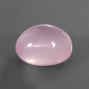 Quartz rose rose naturelle coupe ovale, 32,56 ct, transparent