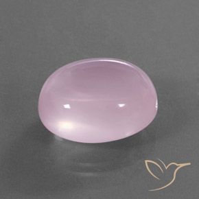 Quartz rose Rose bubblegum naturelle ovale, 17.98 ct, Transparent