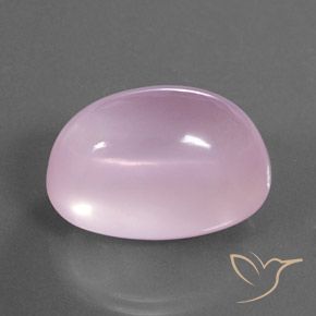 Quartz rose Rose clair naturelle ovale, 36.17 ct, Transparent
