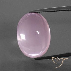 16.91ct Naturel Rose clair Quartz Rose, ovale, Transparent