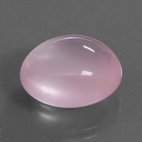 Quartz Rose Rose naturelle Coupe ovale, 14.59 ct, Transparent
