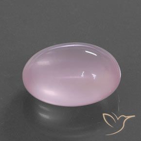 Quartz rose Rose bubblegum naturelle ovale, 15.78 ct, Transparent