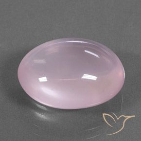 Quartz rose Rose clair naturelle ovale, 13.83 ct, Transparent